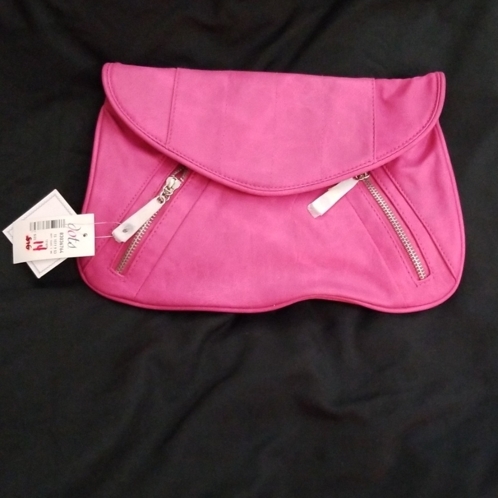 NWT pink clutch purse